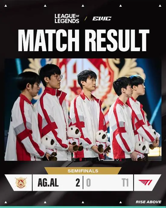 LPL终于战胜Faker了！AL零封T1！晋级EWC决赛！